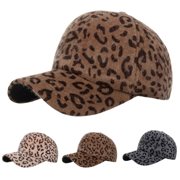 Unisex Leopard Print Baseball Cap Adjustable Casual Streetwear Dad Hat