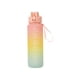 thumbnail image 1 of Botella de agua de color degradado de 1000 ml Botella deportiva de gran capacidad para viajes (D), 1 of 6