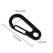 FEAMOS 10Pcs Spring Snap Hook Key Holder Keychain Carabiner Alloy Carabiner Keychain Clip Multifunction Carabiner Keychain
