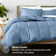 thumbnail image 3 of Bare Home 7-Piece Bed-in-a-Bag - Full, Coronet Blue with White Sheet Set, 3 of 8
