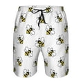 thumbnail image 4 of Kdxio Bee Pattern Mens Casual Shorts - Drawstring Summer Beach Sports Shorts for Men, 4 of 9