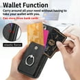 thumbnail image 3 of Allytechgroup Wallet Case for iPhone 17 with Card Holder, 360°Rotation Ring Stand, Support Car Mount, PU Leather Full Body Shockproof Slim Anti-Drop Women Men Protective Cover, Black, 3 of 9