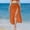 #0166-Orange, variant on Xucatan Women's Sheer Mesh Cover Up Skirt with Hollow Out and Sun Protection, Modest Swimsuit Wrap for Beach Pool Vacation Gift