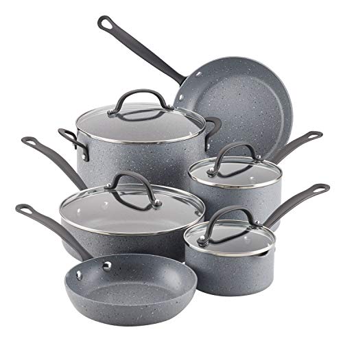 Farberware 10594 Quartz Nonstick Cookware Pots and Pans Set, 10 Piece
