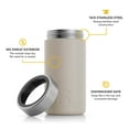thumbnail image 3 of RTIC 16 oz Stainless Steel Insulated Craft Can Cooler, White, 3 of 4
