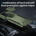 thumbnail image 4 of Dteck Case for iPhone 14 Pro Max,Shockproof TPU+PC Armor Case Slide Lens Protection Cover for iPhone 14 Pro Max,Darkgreen, 4 of 7