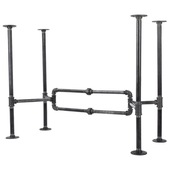 Pipe Décor "O" Design Desk Kit Industrial Steel Pipe