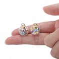 thumbnail image 2 of Yoone 10Pcs Glass Balls Eye-catching Mini Glass Clear Beads Charms Pendants for Home, 2 of 6