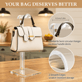 Hand Bags Display Adjustable Purse Display Stands 2-Pack, M (10