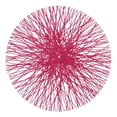 thumbnail image 1 of SARO 1242.FU15R Sets de Table Ronds 15 Po. avec Design Paille Fuchsia - Ensemble de 4, 1 of 1