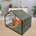 thumbnail image 2 of Colorful Pet House, Various Different Geometrical Shapes Rich in Color Complex Mosaic Structure Print, Outdoor & Indoor Portable Dog Kennel with Pillow and Cover, 5 Sizes, Multicolor, by Ambesonne, 2 of 4
