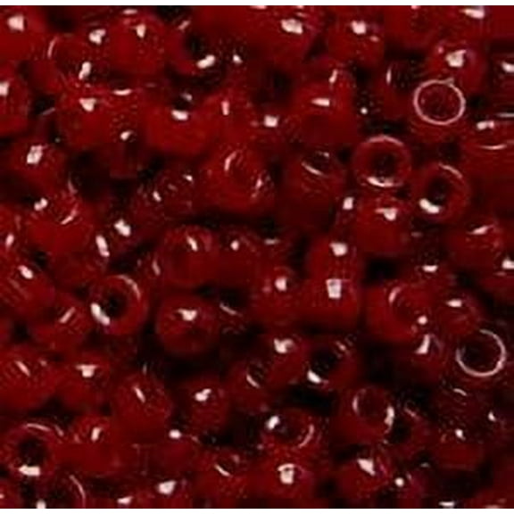 JOLLY STORE Crafts Cranberry Pony Beads 9x6mm 500pc Made in the USA