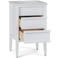 thumbnail image 2 of Simpli Home Russo 20 inch Bath Vanity with White Veined Engineered Marble Top, 2 of 5