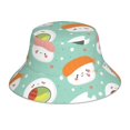 thumbnail image 1 of Balery Kawaii Sushi Sombreros para el sol para hombre y mujer, sombrero de pescador con UPF 50+, 1 of 6