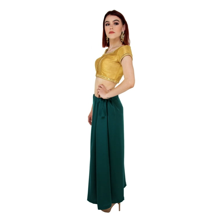 Sari Petticoat Stitched Indian Saree Petticoat Adjustable Waist Sari Skirt  (Natural) 