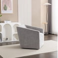 thumbnail image 3 of Nice Modern Upholstered Barrel Armchair, 360° Swivel, 3 of 9