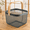 Grey, variant on Red Metal Steel Multi-Functional Storage Basket With Wooden Handle For Kitchen Home Organization