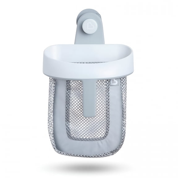 MISSMILE Super Scoop Hanging Bath Toy Storage with Quick Drying Mesh, Grey