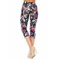 thumbnail image 5 of Creamy Soft Capri Leggings Premium Women's Floral Dreamcatcher Extra Plus, High Rise, Stretchy, Comfortable, 3X-5X Capris - by USA Fashion™, 5 of 6