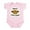 Petal Pink, variant on - Daddy's Little Monkey Infant Creeper - Baby Light Bodysuit, Size Newborn - 24 Months