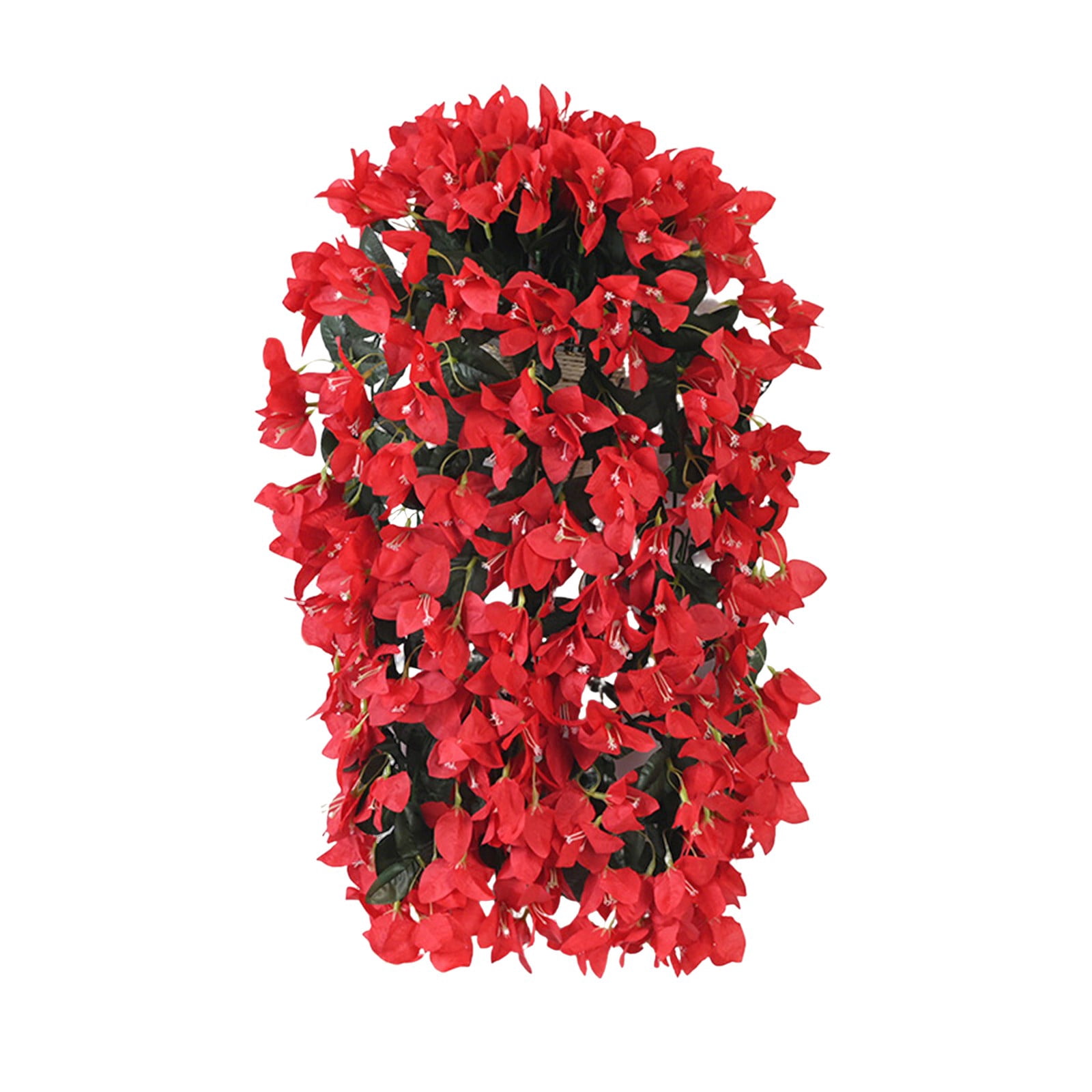 1Pc Artificial Fake Bougainvillea Flowers for Outdoors Decoration,Plastic Long Trailing Vines Fake Flowers,Realistic Silk Flowers for Front Porch,Patio,Garden,Window Boxes & Hanging Baskets