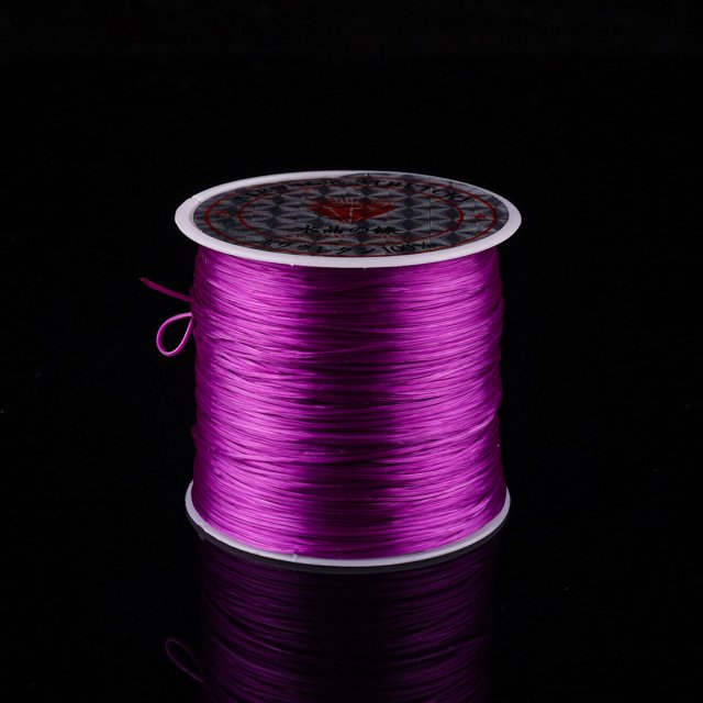 Hilo elástico plano, cuerda elástica de seda plana de cristal, cuerda elástica para bricolaje, pulsera de cuentas, cuerda para enhebrar, hilo de spandex