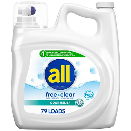 Ultra Free Clear Odor Relief He Liquid Laundry Detergent - 141Oz