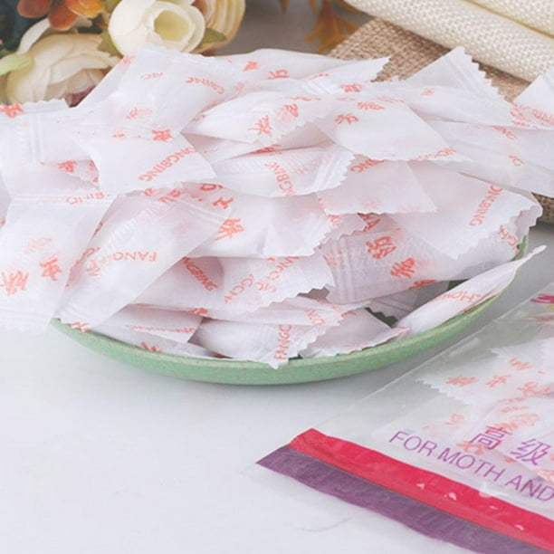 EBTOOLS Camphor Ball, Bug Moth Ball,50Pcs Wardrobe Clothes Drawer AntiMold Moth Balls Pest