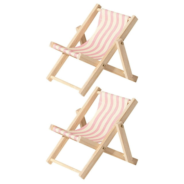 FUTUREORYY 2Pack Creative Cell Phone Holder with Beach Chair Shape for Home Decoration 4.7X4.7X3.9In