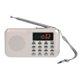 thumbnail image 1 of Am/FM Radio Portatil Pequeña Recargable, Radio Pequeña Digital con Linterna LED, Reproductor de Radio Bateria Recargable de 1200 mAh ShuxiuWang 1327537107743, 1 of 5