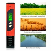Pocket Size dig ital LCD PH Meter / PH Tester / Mini Water Quality Tester for Household Drinking Water, Hydroponics, Aquariums, Swimming Pools, PH 0-14.0 Measuring Range