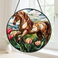 Sun Catcher Ornament Paard - Hangend Glas Prism Decoratie Voor Raam En Auto