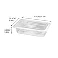 thumbnail image 3 of Acrylic Cold Dish Tray Multipurpose Catering Basin Food Preservation Box with Lids for Fast Food Restaurants Buffet Serving Display, UKHBMC | White, 3 of 7