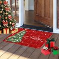 thumbnail image 3 of Merry Christmas Welcome Door Mat Welcome Floor Front Door Mats Rug Christmas Tree Decor Non Slip Doormat Home Kitchen Bathroom Indoor Outdoor Decorations 16 X 24 in, 3 of 6