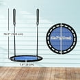 thumbnail image 3 of Qaba Balançoire Arbre Soucoupe pour Enfants, Siège de Balançoire Volante Rond de 39 Pouces, Bleu Marine, 3 of 10