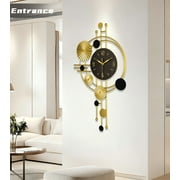 Wall Clock,30 Large Wall Clock, Modern Clocks for Living Room, Geometric Design - Silent Wall Clock, Battery Operated, for Living Room,Bedroom,Kitchen,Study or Entryway Decor