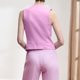 thumbnail image 4 of Camiseta sin mangas con cuello en V estilo informal Top sin mangas para mujer Top corto traje de trabajo de oficina, 4 of 9