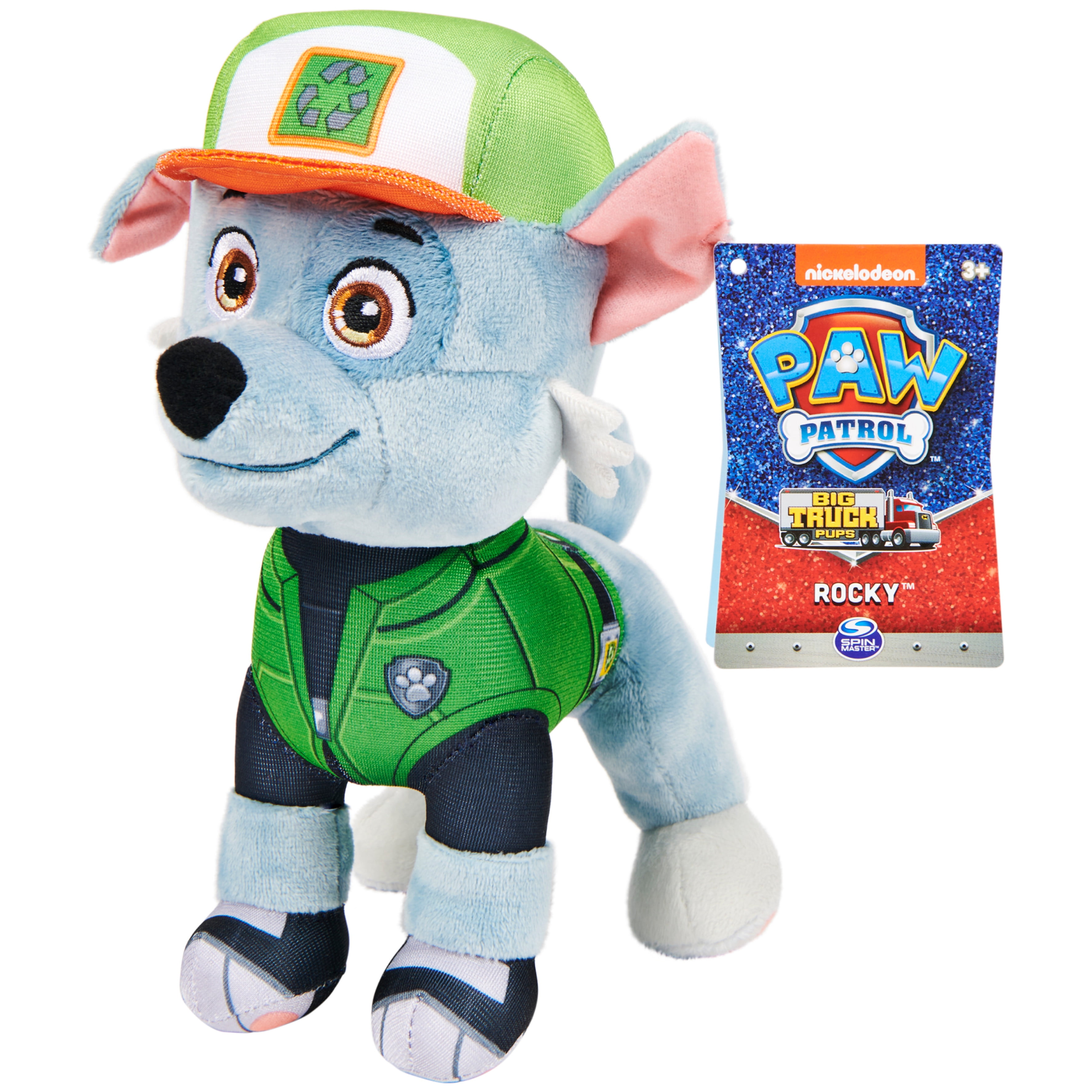 PAW Patrol, Big Truck Pup Rocky, Stuffed Animal 8-inch, Plush Kids Toys for  Ages 3 and up 