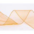 thumbnail image 5 of Joycrosso 4 Inch Tangerine Wired Organza Ribbon - 20 Yards Sheer Decorative Ribbon for Gift Wrapping, Wedding Decor, Christmas Tree, Crafts & DIY Projects, 5 of 6