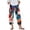 1-Blue, variant on SELONE Fourth of July Womens Capris Pants Elastic Waist Wide Leg Pants Summer Trousers Loose Patriotic Outfits Blue L