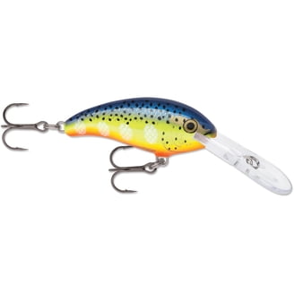 Rapala Flat Rap 08 - Cromo - 3 1/8 - 1/4 oz Walleye Bass Crankbait Lure