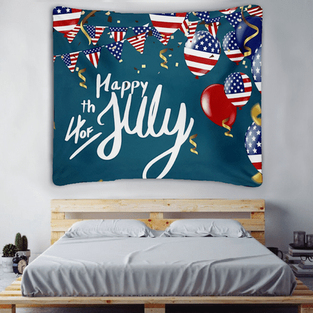 

Autrucker anti-fade home decoration With seamless nails for Independence Day banner decoration Valance background