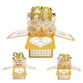 thumbnail image 2 of 3d 30th/60th70th Wedding Anniversary Card For Husband Wife Personalized Note And Envelope Included Artistic Pop-up Greeting Card, 2 of 4