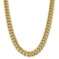 thumbnail image 1 of 14k Yellow Gold 24 Inch 15mm Miami Cuban Chain Necklace Pendant Charm Curb, 1 of 9