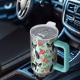 thumbnail image 6 of OBREWU Boston Terriers and Flowers Tumbler with Handle and Lid,Boston Terriers and Flowers 40oz Double Wall Vacuum Insulated Tumbler,Cups Gift for Women and Men, 6 of 7