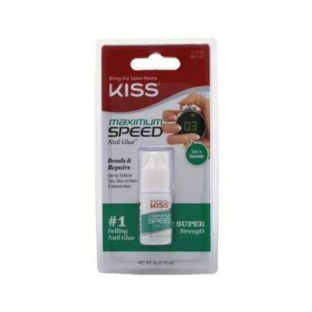 Kiss Maximum Speed Nail Glue â€‘ 0.11 fl oz (Best Glue Ever For Nails)