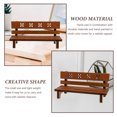 thumbnail image 3 of FOMIYES 2Pcs Micro Garden Bench Wood Light Brown Doll House Accessory Photography, 3 of 8