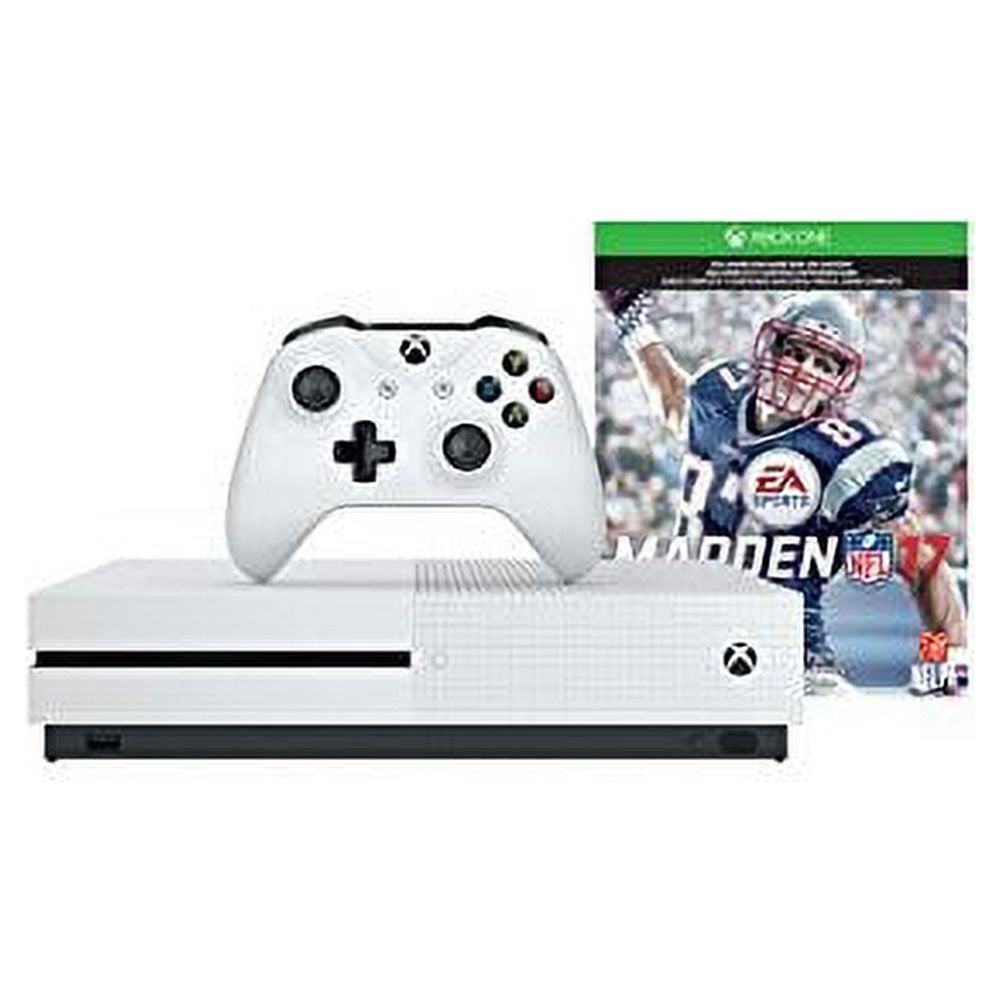 Microsoft Xbox One S 1TB Console Madden NFL 17 Bundle, White, 1, 1, 1