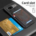thumbnail image 6 of Nalacover Case for Google Pixel 7A Back Card Slots Wallet Case, Vintage Denim Pattern PU Leather Magnet Car Mount Cover, Full Edge Protection Anti-Drop Shockproof Case,Black, 6 of 9