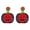 Red, variant on Women's Halloween Earrings Cute Pumpkin Ghost Beaded Pendant Earrings